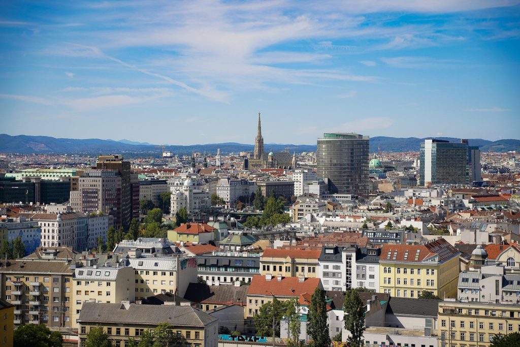 Vienna skyline with St. Stephen’s Cathedral and city rooftops