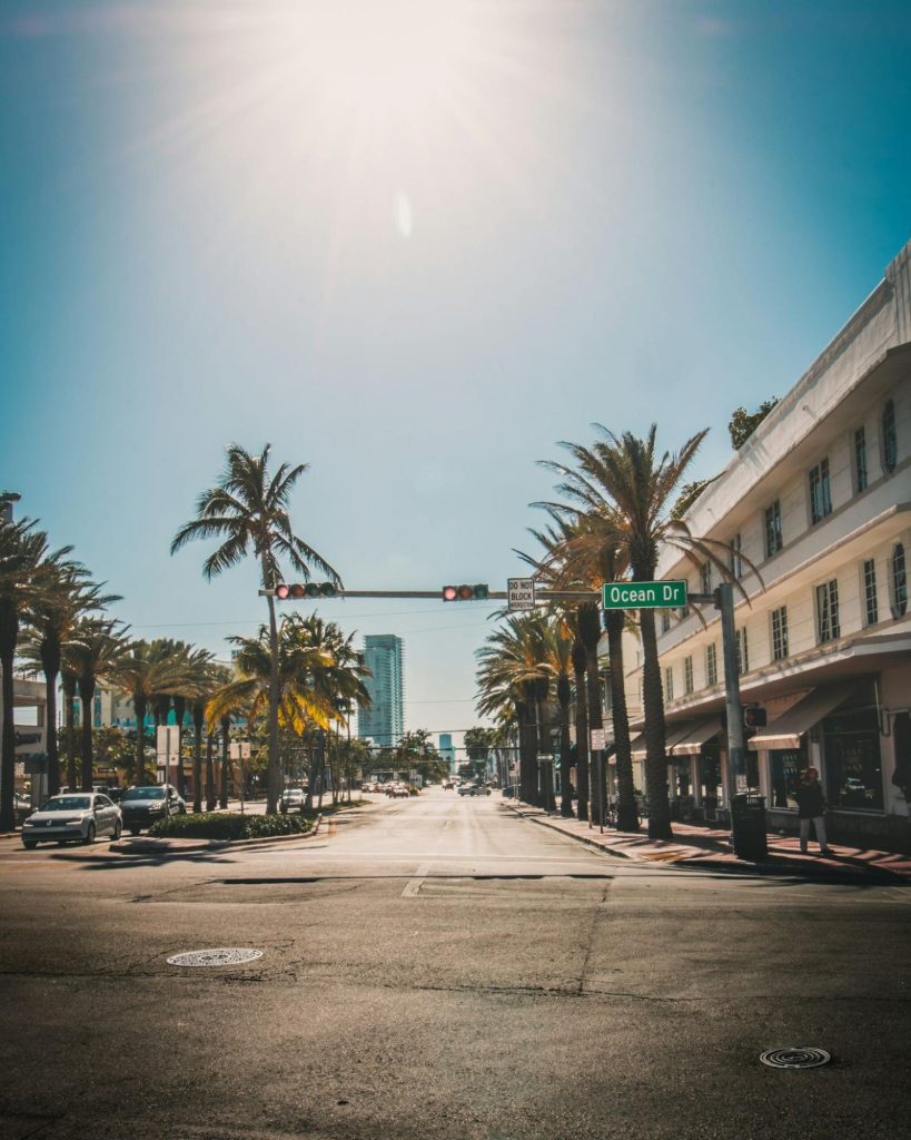 Ocean Drive street view in Miami Beach