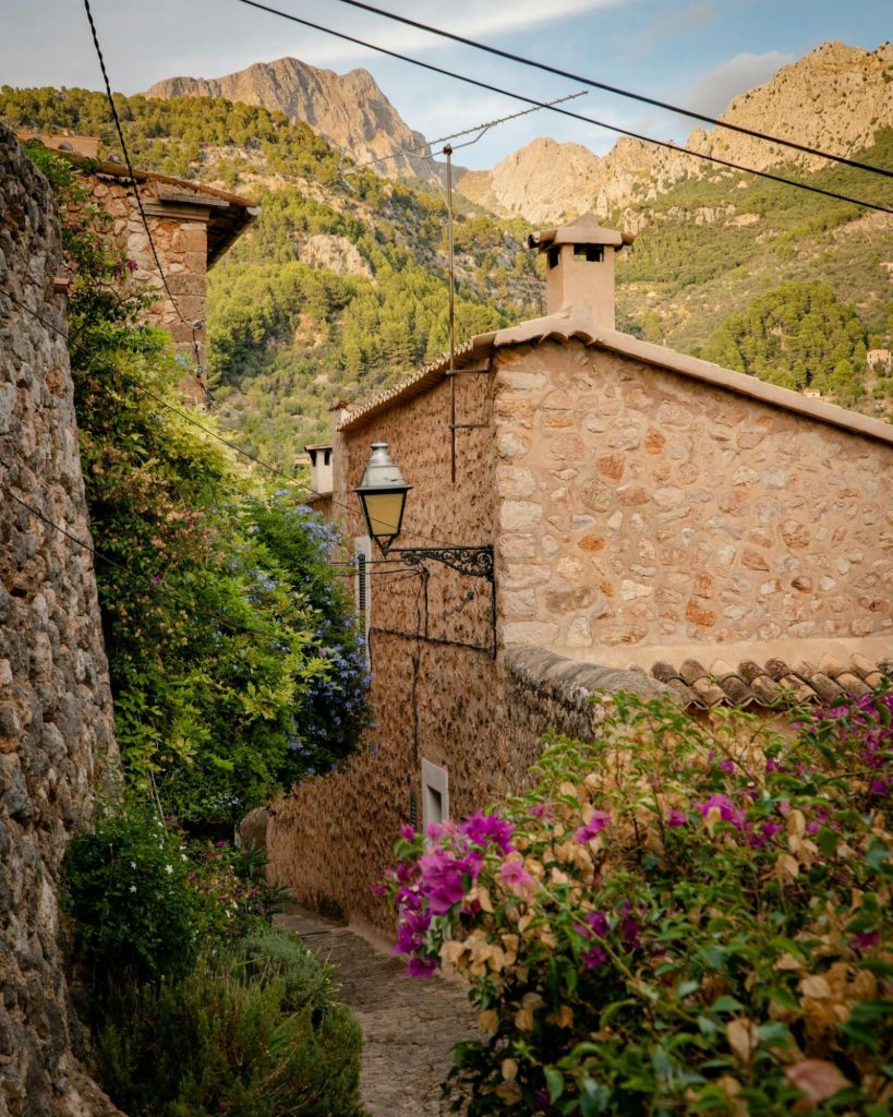 Serra de Tramuntana village in Mallorca mountains