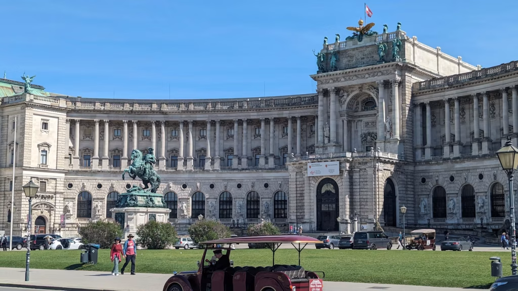 Hofburg Palace courtyard in central Vienna